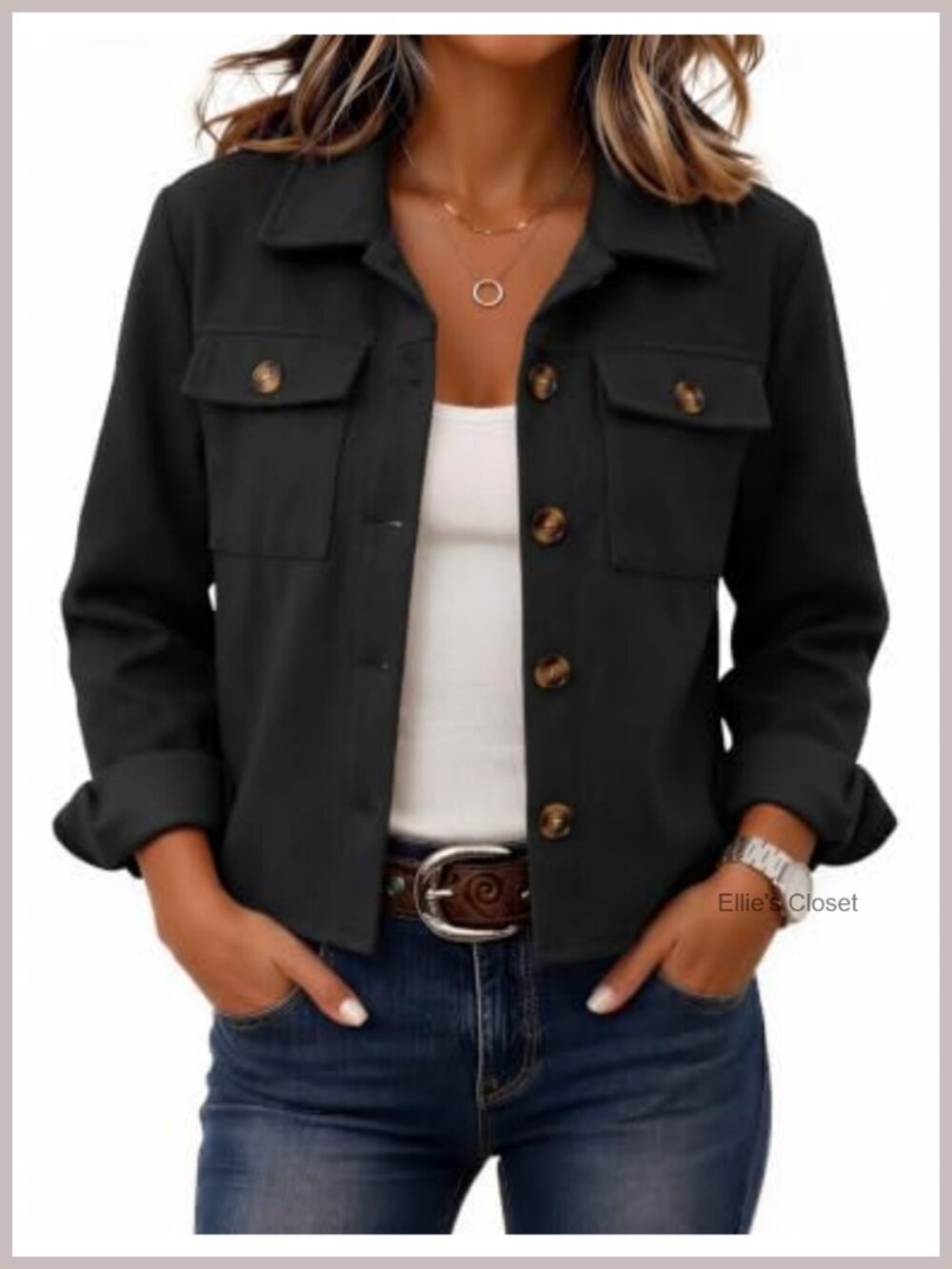 Cropped Flannel Shacket Jacket, Heavyweight Plaid Button Up